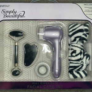 Vivitar Simply Beautiful Facial Care Set with OBSIDIAN Roller and Guasha Gift